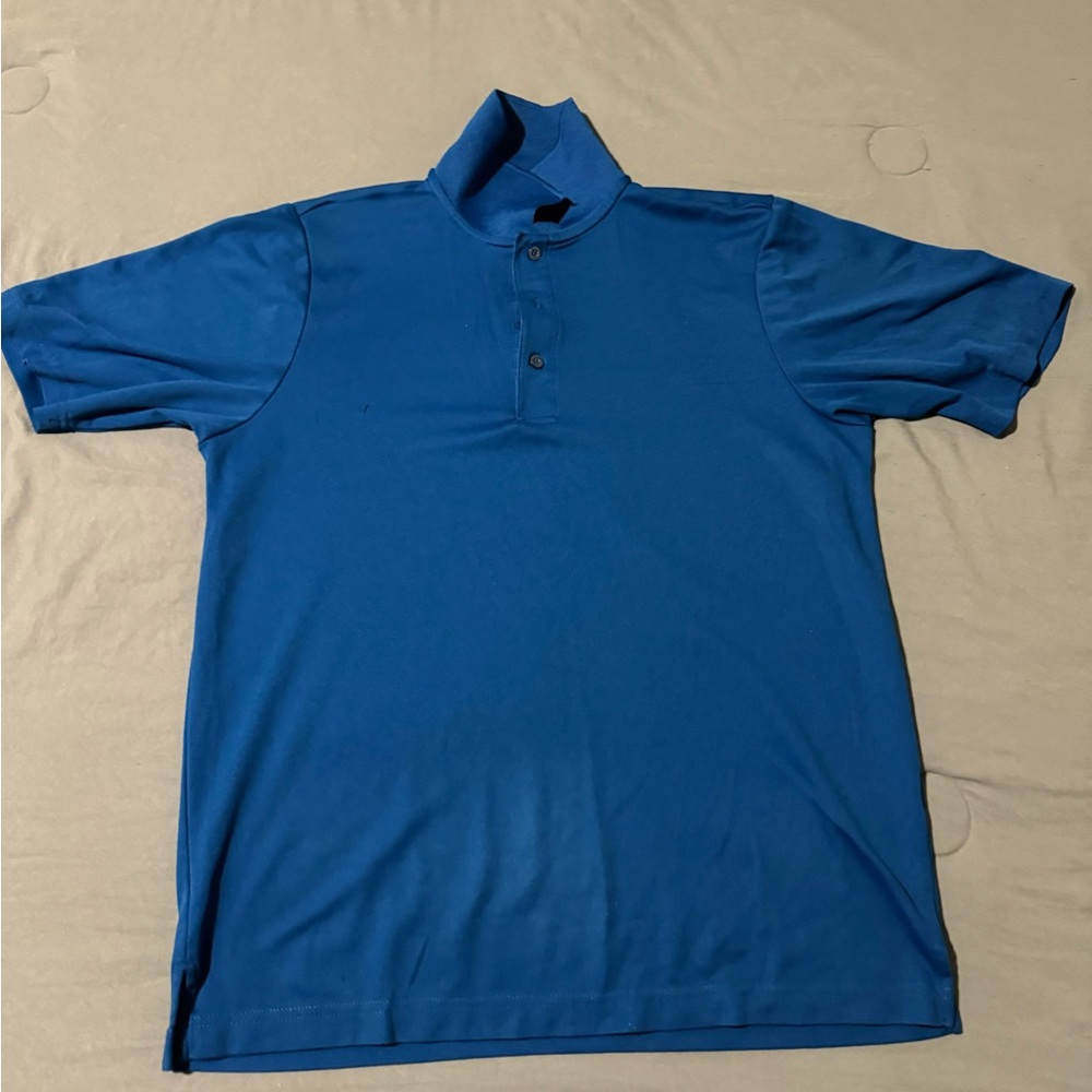 Dark blue polo shirt